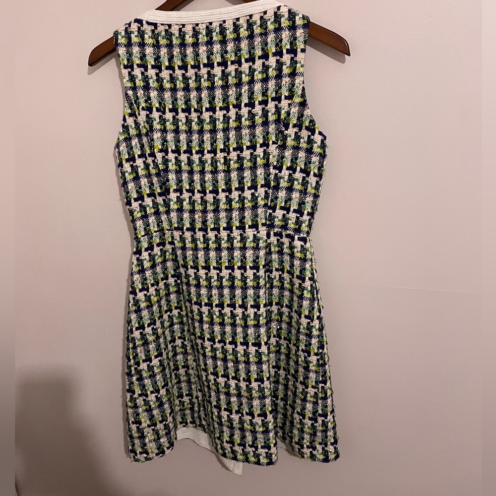 Kate Spade Pop Tweed Green Dress- US 16 - Picture 6 of 10